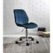 Muata - Office Chair - Twilight Blue Velvet & Chrome Unique Piece Furniture