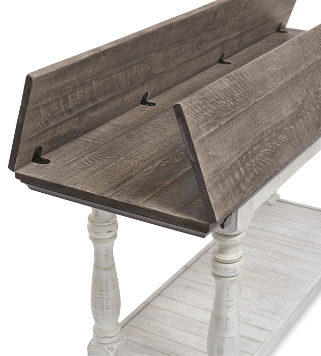 Havalance - Gray / White - Flip Top Sofa Table Unique Piece Furniture