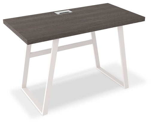 Dorrinson - White / Black / Gray - Home Office Desk Unique Piece Furniture