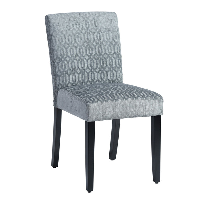 Upholstered Dining Chairs (Set of 2) Modern Dining Chairs With Solid Wood Legs, Grey