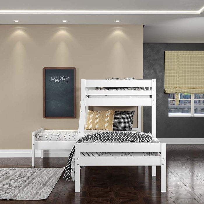 Manoela - Triple Bunk Bed - Twin - White Finish Unique Piece Furniture