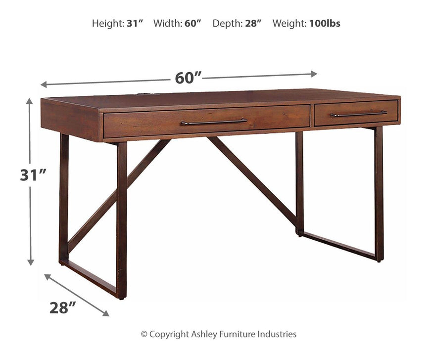 Starmore - Brown - Home Office Small Desk Unique Piece Furniture