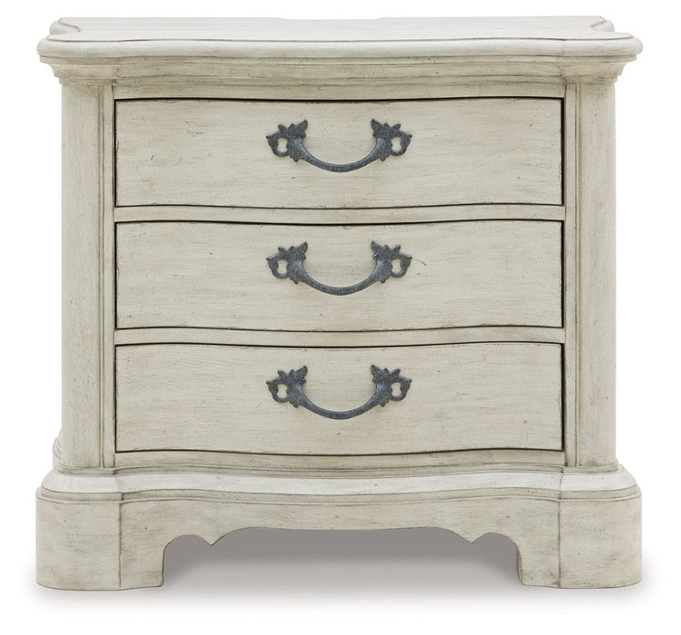 Arlendyne - Three Drawer Night Stand - Antique White
