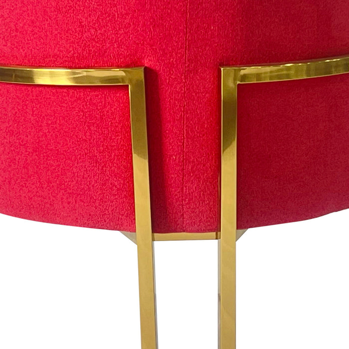 Red And Gold Sofa Chair
