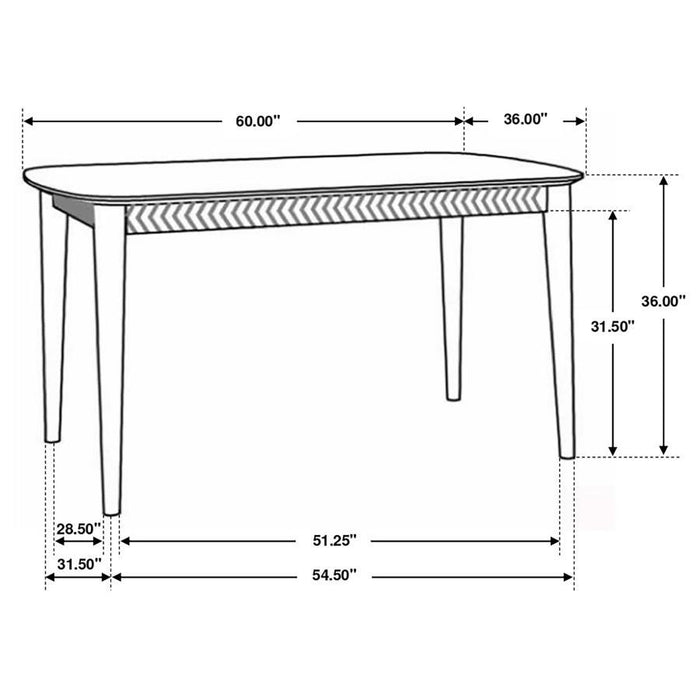 Partridge - Rectangular Counter Height Table - Natural Sheesham Unique Piece Furniture