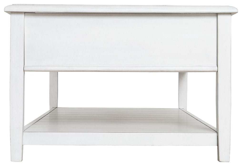 Kanwyn - Whitewash - Rectangular Cocktail Table Unique Piece Furniture