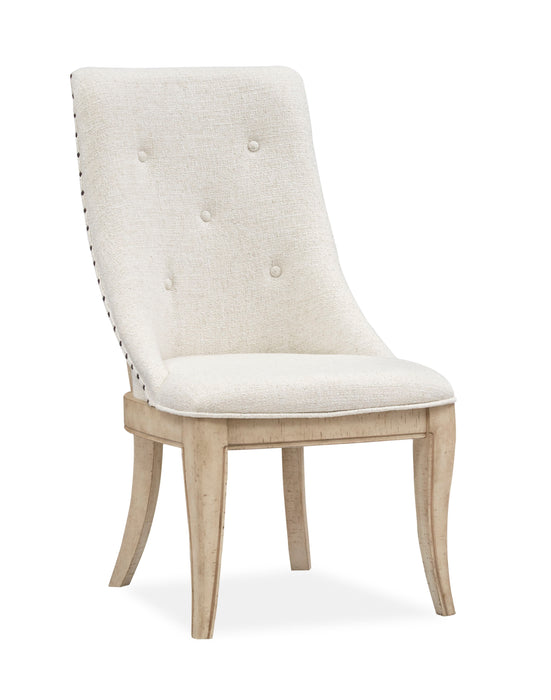 Harlow - Dining Arm Chair With Upholstered Seat & Back (Set of 2) - Weathered Bisque