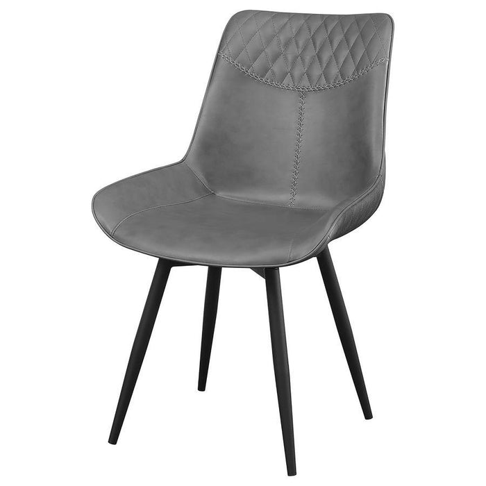 Brassie - Upholstered Side Chairs (Set of 2) - Gray Unique Piece Furniture