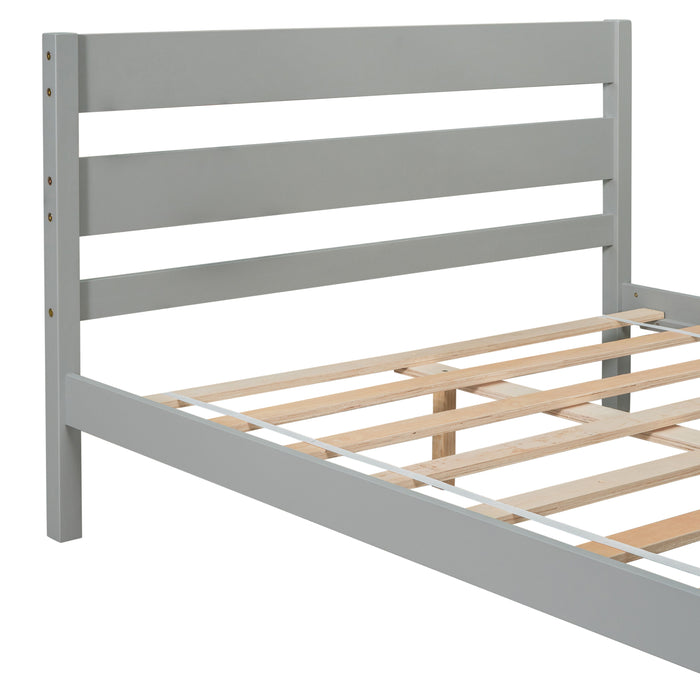 Full Bed With Headboard And Footboard - Grey