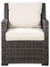Easy - Dark Brown / Beige - Lounge Chair W/Cushion Unique Piece Furniture