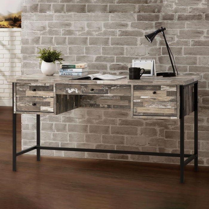 Kemper - 4-Drawer Writing Desk - Salvaged Cabin Unique Piece Furniture