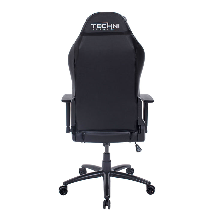 Techni Sport Ergonomic High Back Racer Style Video Gaming Chair, Gray/Black