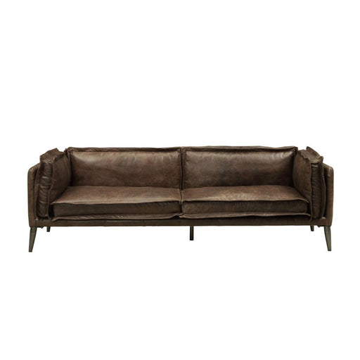 Porchester - Sofa - Distress Chocolate Top Grain Leather Unique Piece Furniture