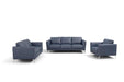 Astonic - Loveseat - Blue Leather Unique Piece Furniture