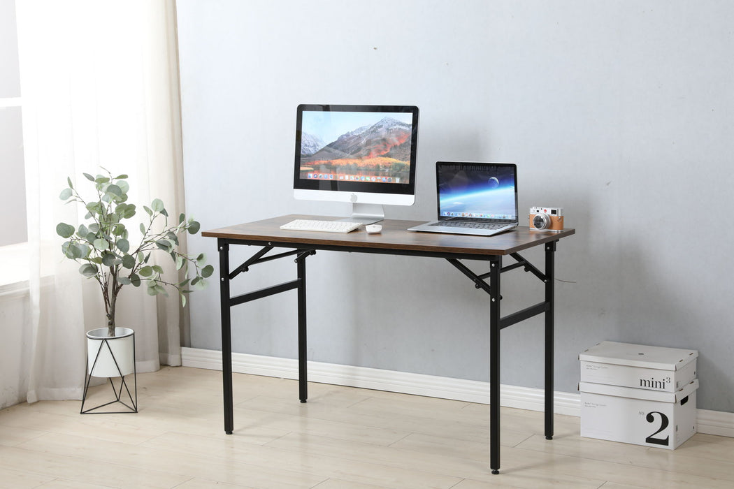 Folding Table Desk 31.5X15.7 Inches Computer Workstation Black