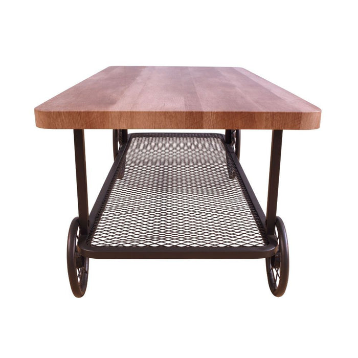 Francie - Coffee Table - Oak & Antique Gray Unique Piece Furniture