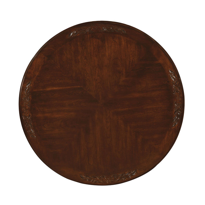 Elana - Round Dining Table - Brown Cherry