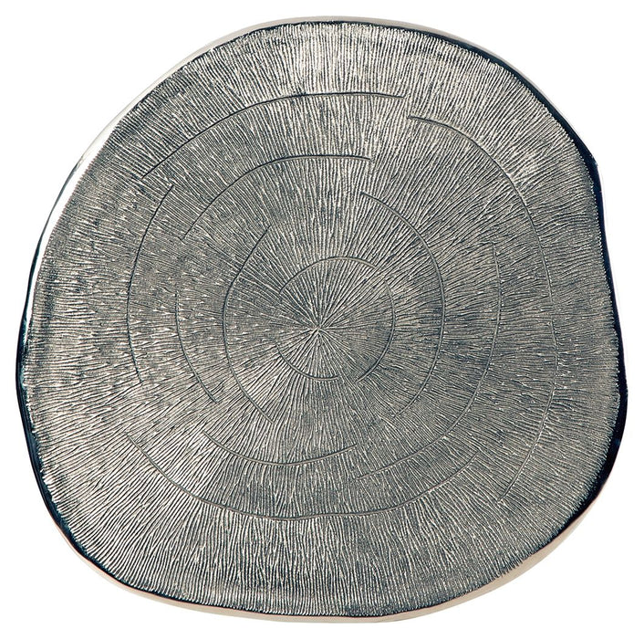 Laverford - Chrome / Black - Round End Table Unique Piece Furniture