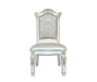 Vendom - Side Chair (Set of 2) - PU & Antique Pearl Finish Unique Piece Furniture