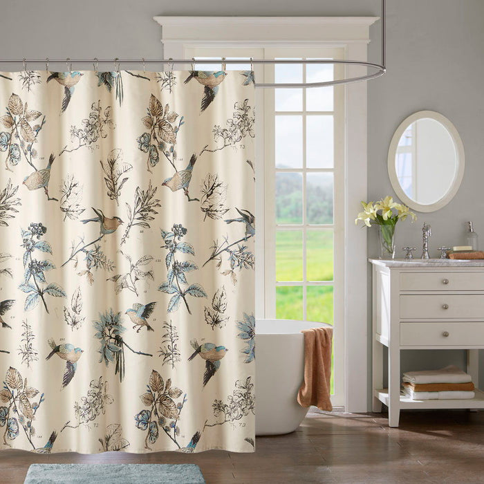 Printed Cotton Shower Curtain