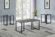 Nyla - 3 Piece Occasional Set - Weathered Gray And Black Unique Piece Furniture