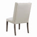 Bexley - Tufted Side Chairs (Set of 2) - Dark Brown And Beige Unique Piece Furniture