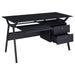 Weaving - 2-Drawer Computer Desk - Black Unique Piece Furniture
