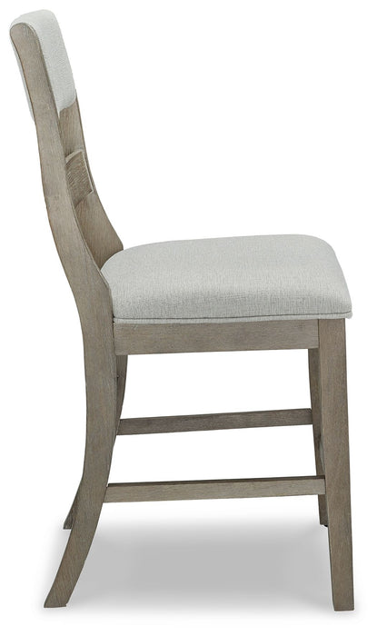 Moreshire - Bisque - Upholstered Barstool (Set of 2) Unique Piece Furniture